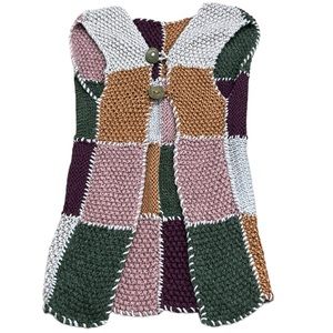 Handmade Long Crochet/Knitted Vest